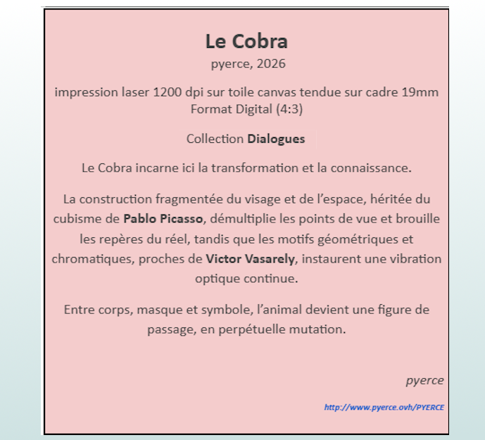 Cartel de Le Cobra